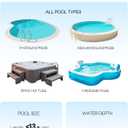 Cordless Handheld Pool Vacuum, Pool Vacuum for Above Ground Pool with Telescopic Pole and Leaf-Scooping Net, Rechargeable Pool Cleaner 18.5 Gal/Min Suction, 80 Min Runtime, Dual-Filter Cleaning System