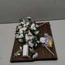 Floating Shelves for Wall, Plant Wall Decor, Hanging Shelf, Cottage Core Decor, Room Decor Aesthetic, Floating Shelves for No Drilling, Thanksgiving Decorations, Christmas Decorations, Two-Piece Set (White Flower)