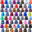 60 Pcs Neck Gaiter Bulk for Men Women Balaclava Face Mask Coverings Seamless Headwear Bandana UV Protection Neck Scarf