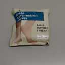 KEMFORD Ankle Compression Sleeve - 2-Pairs, Plantar Fasciitis Braces - Open Toe Compression Socks for Swelling, Sprain, Neuropathy, Foot Arch Support for Men and Women - 20-30mmhg, L, Black