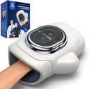 BOB AND BRAD Hand Massager with Heat and Compression, Individual Fingers, FSA-HSA Eligible, Cordless Portable HandSpa Pro Hand Massager for Arthritis and Carpal Tunnel, Pain Relief, 5 Intensities