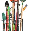 UU-Major Garden Tool Organizer,Yard Tool Rack Heavy Duty,Free Standing for Garage Corner,Garage Organization,Garage Organizers and Storage,Garden Tool Holder for Lawn,Shed,Outdoor,Metal