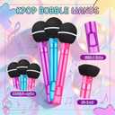 Hollowfly 24 Pcs Microphone Party Favors Microphone Bubble Wands Bulk for Birthday Party Supplies Piata Goodie Bag Stuffers Carnival Prizes Summer Gifts