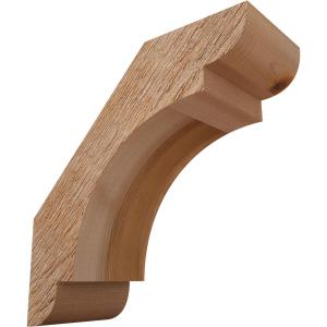 Ekena Millwork BRC04X10X10OLY00RWR 4"W x 10"D x 10"H Olympic Rough Sawn Knee Brace, Western Red Cedar
