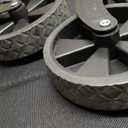 Collapsible Wagon Cart Foldable Beach Wagon with All-Terrain Wheels - 380 LBS Heavy Duty Grocery Cart for Shopping, Beach, Camping, Sports, Garden (Black)