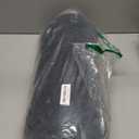 Recliner Leg Rest Cushion with Strap, Memory Foam Under Knee Pillow for Back Sleeping and Foot Elevation, Half Moon Bolster Pillow for Chair, Head, Lumbar Support, 23x9x4in (Grey)