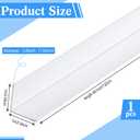 Sasylvia 1 Pcs Wall Corner Guard, 1 X 48 Inches, White, Vinyl