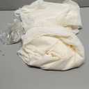 10ft x 10ft Ivory Chiffon Backdrop Curtain with Lights String for Parties,2 Panels Sheer Tulle Curtain Wedding Photo Backdrop with Lights for Baby Shower Birthday Party Ceremony Home Decorations