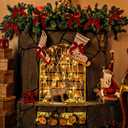 2 x 24pcs Velvet Bows for Christmas Tree - Red Bows for Christmas Tree for Garland Wreath Rustic Crafts Gift Indoor Outdoor Xmas Decorations