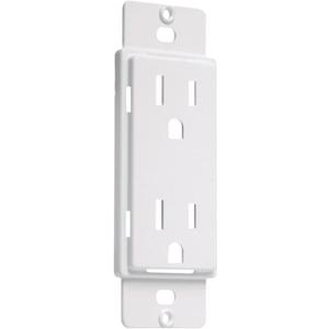 TayMac AD20W Paintable Duplex Adapter Plate, Outlet Adapter , White (1 Count (Pack of 1))