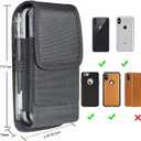 Dual Phone Holster Case for 2 Phones, Diihossbox 2 Cell Phone Pouch with Belt Clip for iPhone 16 15 14 13 12 11 Pro Max/16 15 14 Plus Galaxy S23 S22+ S21 S11+(Fits Otterbox Commuter Case)
