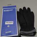 rivmount Winter Waterproof Ski Snow Warm Gloves for Women Men, Windproof Cold Weather Thermal with Touchscreen Fingers, for Running Driving Cycling Hiking Biking Outdoor Sports Daily Work (Medium, Black)