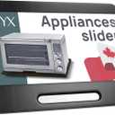 Ibyx Elegant Sliding Tray for Your Coffee Maker & Heavy Kitchen Appliances - Sturdy, Slides Easily from Under The Cabinet (Black, 21" W x 15" D)