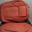 NS YOLO Universal Fit Full Coverage Leather Car Seat Covers for Cars, SUVs and Pick-up Trucks, Car Seat Protector, Automotive Seat Covers Full Set, Car Seat Cushion, Red Seat Cover for 5 Seats