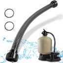 Upgrade 155710 Pump Hose Assembly Pump to Filter Hose Compatible With Pentair Sand Dollar/Sta-Rite Crystal-Flo II Pool/Spa Sand Filters for Above Ground Pools (30" Length)