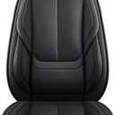 MINGBRON Seat Covers, Car Seat Covers Front Seats, Car Seat Cover, Car Seat Protector Waterproof, Car Seat Cushion Nappa Leather, Black Seat Covers Carseat Cover Universal Fit for Most Cars