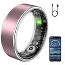 Smart Ring Fitness Tracker Ring for Women & Men  Pink, no size