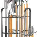 EVERHANGER Garden Tool Organizer and Storage, Yard Tool Stand Garage Tool Organization, Yard Tool Racks for Indoor/Outdoor Use