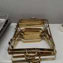 9Qt 4 Pack [Multiple Food Pans Combo] Chafing Dishes for Buffet | High Grade [Durable and Hard] Chafing Dish for Parties, Events & Weddings, Indoors & Outdoors, Gold