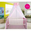 Breathable Crib Netting Bed Curtains Canopy for Kids Mosquito Net Bedroom Decor (Pink, Mosquito net)
