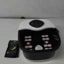 Foot Spa Bath Massager with Tea Tree Oil Foot Soak with Epsom Salt - with Heat, Bubbles and Vibration,Red Light,Medicine Box Digital Temperature Control 8 Acupressure Massage Points (White/Black)