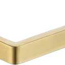 JQK Toilet Paper Holder Gold, 5 Inch 304 Stainless Steel Thick 0.8mm Tissue Paper Dispenser for Bathroom, Hold Mega Rolls, Brushed Gold Wall Mount Left or Right, TPH250-BG