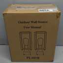 Outdoor Post Lights Lamp Post Light Fixture 2 Pack, Modern Brown Exterior Post Lantern Fixture with Tempered Glass, Anti-Rust Light Posts for Outside for Driveway Patio Garden (No Sensor)