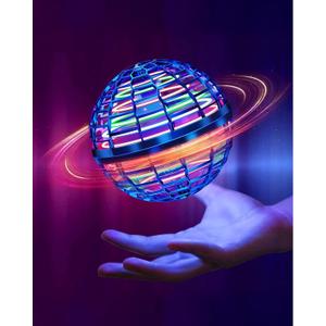 Galaxy Ball 2026 Flying Orb Toy Hand Controlled Drone Ball, Boomerang Hover Ball Toy LED Lights, USB Rechargeable Gravity Disc Spinner, Gesture Control Mini Drone for Kids 8-12 Indoor Hover Drone
