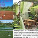 15x15Ft Square Backdrop Stand Kit Heavy Duty, 5-8' H x 5-19' W Square Adjustable Pipe and Drape Aluminum Frame, Backdrop Holder for Event, Wedding, Party, Photography, Trade Show, B-Day, Banquet Decor
