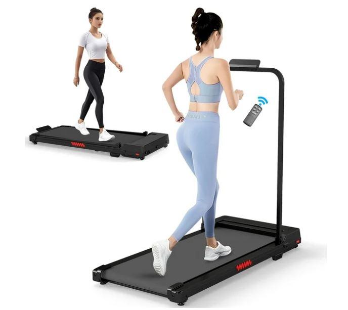 Tomile Walking Pad for Home, 3.0HP Quiet Folding Treadmill with 300lbs Capacity, Portable Under Desk Treadmill with Remote Control