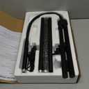 LED Floor Lamp, 18W/2000LM Bright Reading Floor Lamp for Office with Double Head, Adjustable Gooseneck Dimmable Modern Standing Light for Lash Extension Craft, Eye Caring Floor Lamps for Living Room (Black)