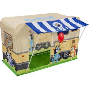 BLUEY Camping Activity Fort | Indoor and Outdoor Play House Toy for Kids | Includes Five Activities a Puppet Theater and Working Light