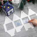 Yaomiao 16 Sets Angel Christmas Crafts Christmas Lanterns Angel Tissue Paper Easy Craft Kits Make Your Own Xmas Lanterns Kit Hanging Ornaments for Winter Xmas Tree Decoration