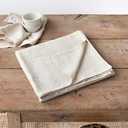 Ivory Linen Polyester Tablecloth 60x96 Inch Spring Rectangle Table Cloth Waterproof,Stain Resistant for Dining Party Wedding