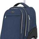 NEW TILAMI 19 inch Rolling Backpack Teens Rolling Backpack Cute Wheeled Laptop Backpack Bookbag Roller Travel Bag College, Navy Blue