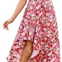 GRACE KARIN Womens Summer One Shoulder Sleeveless Dresses Floral Flowy Ruffle High Low Wedding Guest Maxi Sundresses
14