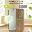 Titanium Cutting Board for Kitchen, Double Sided Chopping Board, 99.9% Pure Titanium & PP, Non-Porous, Odor Resistant, Safe for Raw & Cooked Food, Easy to Clean, Large 1510.3