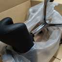 Saddle Stool with Wheels, Height Adjustable Ergonomic Rolling Saddle Chair for Salon Tattoo Shop Spa Home Dentist Clinic, Black Saddle Stool