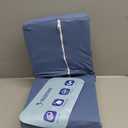 Knee Pillow for Back Sleeping - Half Moon Bolster Pillow for Legs - Cooling Under Knee Pillow for Sleeping on Back, Leg Support, Foot Elevation (Misty Blue)