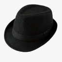 FALETO Unisex Classic 20s Trilby Fedora Hat with Band Casual Jazz Cap Manhattan
