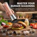 Smash Burger Press Kit - 12pc Stainless Steel Griddle Accessories Set with Scraper, Squeeze Bottle, Wide Spatula, 100 Patty Papers - Professional BBQ Tools for Blackstone Flat Top Grill & Camping