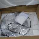 Big Candle Warmer Lamp with Timer, Wax Melt Warmer with Beige Fabric Shade Lamp, Table lamp for Birthday Gifts Mom Women, Living Room, Bedroom,Housewarming Gifts, Include 3 Bulb Dimmable (Electroplating Black)