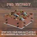2 x WW2 Battlefield Ground Military Building Block Set(143PCS).WW2 Building Block Fun for Kids and History Buffs.