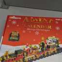 Advent Calendar 2025 Kids Boys Adult, 1122 PCS Christmas Train Building Toy Set with Led Lights, 24 Days Christmas Countdown Train Building Blocks Toy Set, Ideal Xmas Gift for Teen Boy