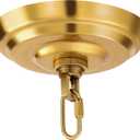 6 Inch Light Canopy Kit with Heavy Duty, Replacement Cover Plate with Mounting Hardware for Chandelier, Pendant Light, Swag Light, Flower Basket or DIY Projects (Brass)