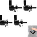 WOWTK Saddlebag Mount Kit, Set of Hard saddlebag Lever Lock mounting for Harley 1993-later All Touring Models FLT FLHT FLHTCU FLHRC Road King Street Glide Electra Glide,Black