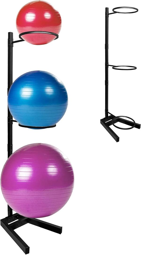 Montex Yoga Ball Holder, Exercise Ball Holder Vertical Storage for Commercial Gym and Home