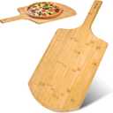 pizza peel 14 inch16" L x 14" W Plate, with 8" L Wooden Handle, 24" Overall LengthWooden Pizza Peel.14 IN Pizza Peels (Large)