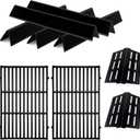 Genesis E310 Grill Parts Cast Iron E330 Grill Grates for Weber Genesis S330 EP310 with 7620 Porcelain Flavorizer Bars 7622 Heat Deflector Grill Replacement Parts for Weber 300 Series