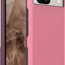 TUDIA MergeGrip [Military Grade] Designed for Google Pixel 8a Case (2024) - [Drop Tested] Dual Layer Shockproof Slim Rugged Tough Heavy Duty Protective Phone Case Cover - Smokey Pink